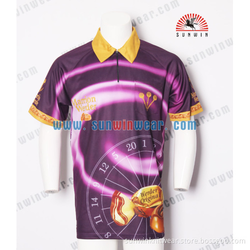 colorful quality dart shirt / new coming custom sublimation dart t shirts